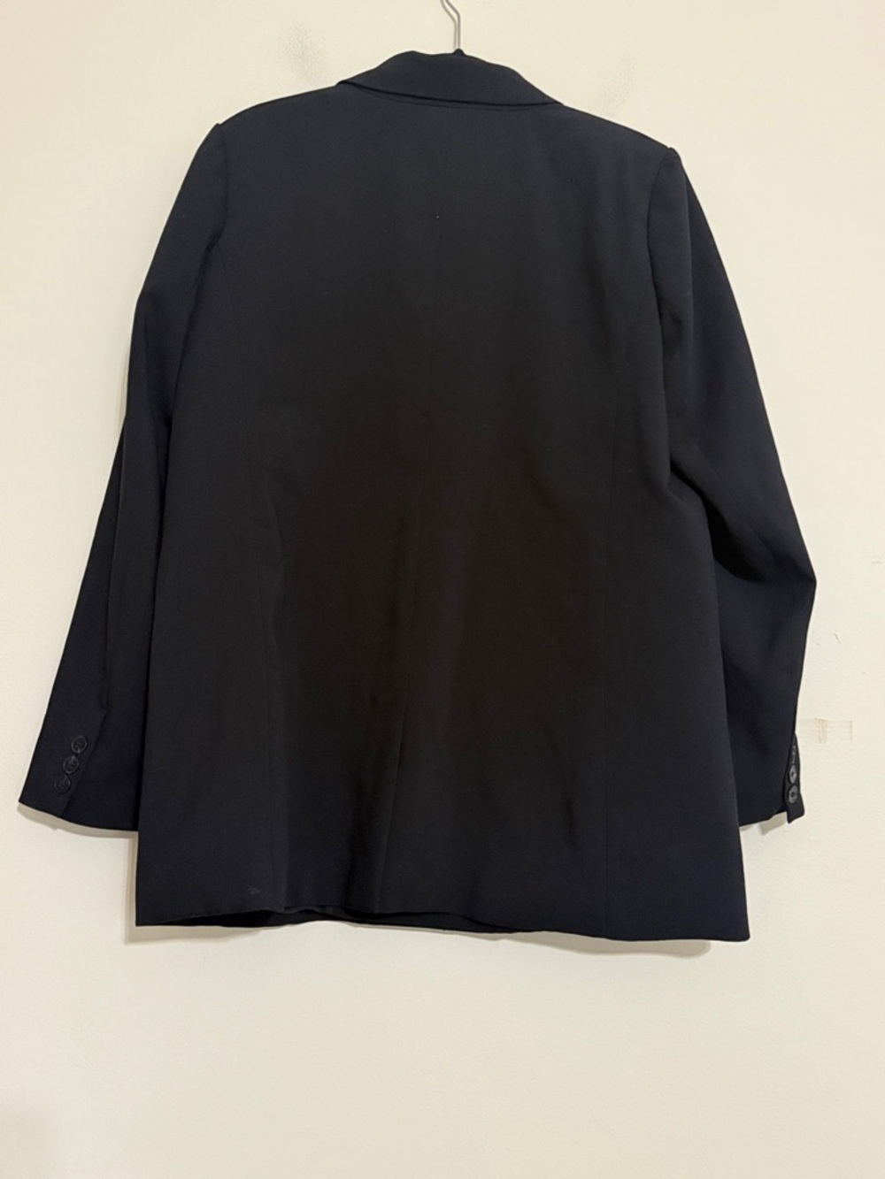 Joie Black Double-Breasted Blazer Jacket women L casual office lagenlook y2k - Picture 3 of 8